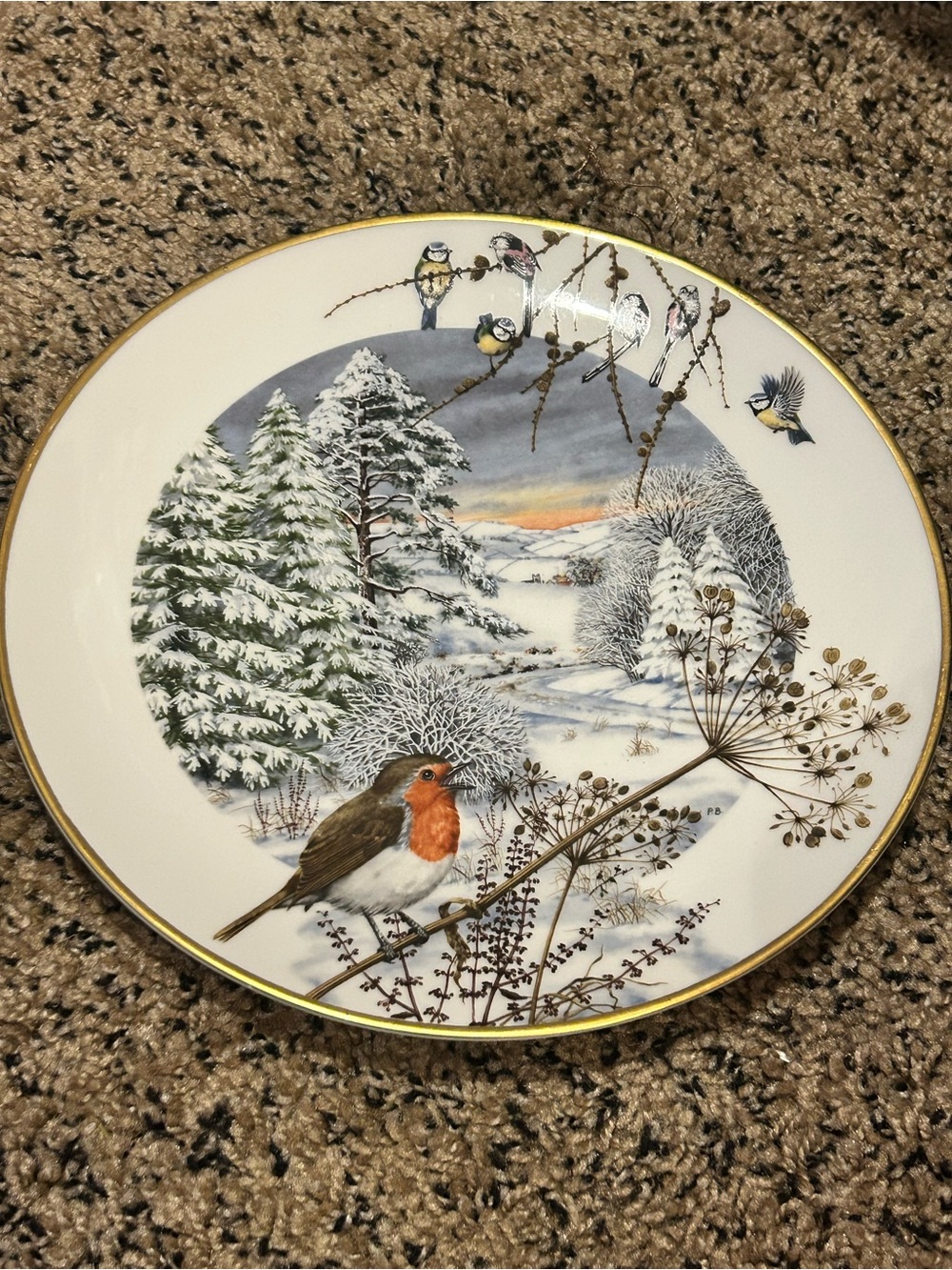 50%off w♥️ Plate A Country Lane In December Limited Edition